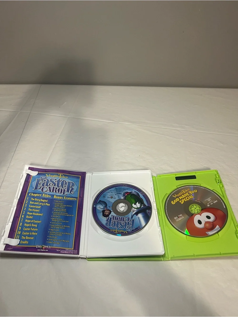 VeggieTales DVD Lot - An Easter Carol & God Made You Special